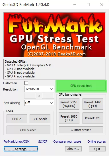 鲁大师温度压力测试和Furmark同时满载测试