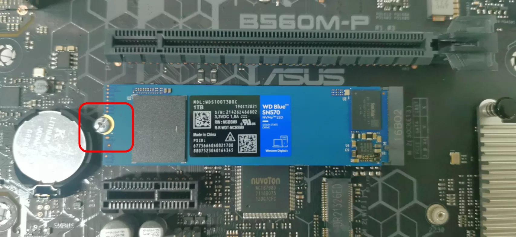 M.2 SSD（硬盘）的螺丝安装固定方法