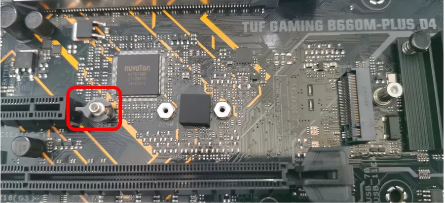 M.2 SSD（硬盘）的螺丝安装固定方法