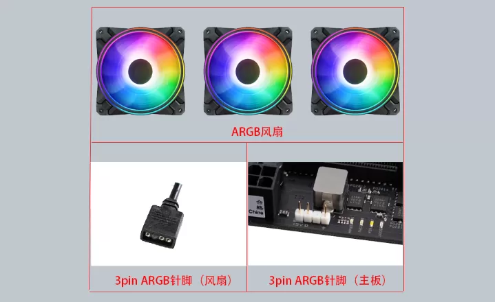 4pin 12V RGB风扇和3pin 5V ARGB风扇区别和安装接线注意事项
