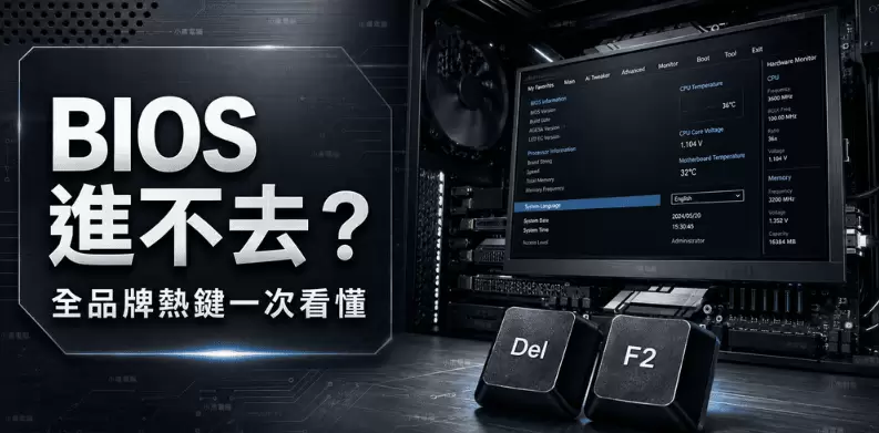 BIOS/UEFI 快捷键进入完整指南｜全品牌BIOS热键对照表-无名大叔